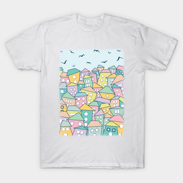 Rootless City in the Daytime T-Shirt by Gramoda